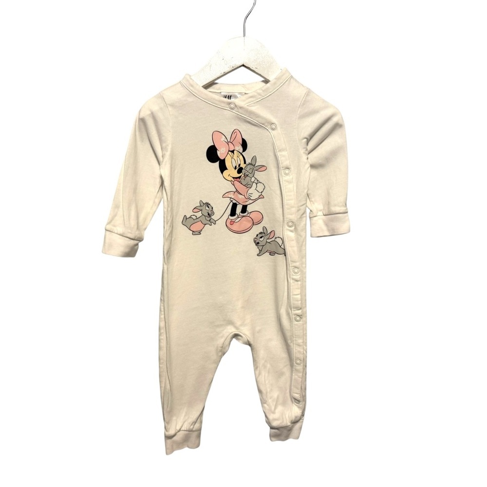⭐️ 5/$30 H&M Kids Disney Minnie Mouse One Piece Sleeper size 6 Months